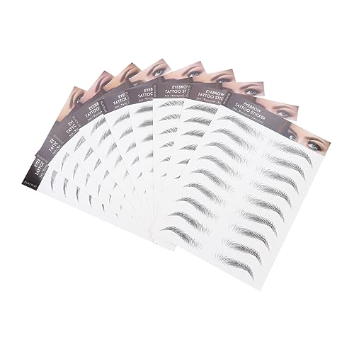 FOMIYES 9blätter Augenbrauen Aufkleber Ähnliche Kosmetik Für Falsche Augenbrauen Gefälschte Augenbrauenaufkleber Temporäre Tattoos von FOMIYES