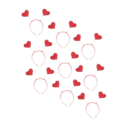 FOMIYES 9stücke Liebenswerte Valentines Day Haarreifen- Herzform Haarschmuck Für Mädchen Festliche Haarbänder Für Elegante Anlässe Und Partys Für Valentinstag-dekoration Outfits von FOMIYES