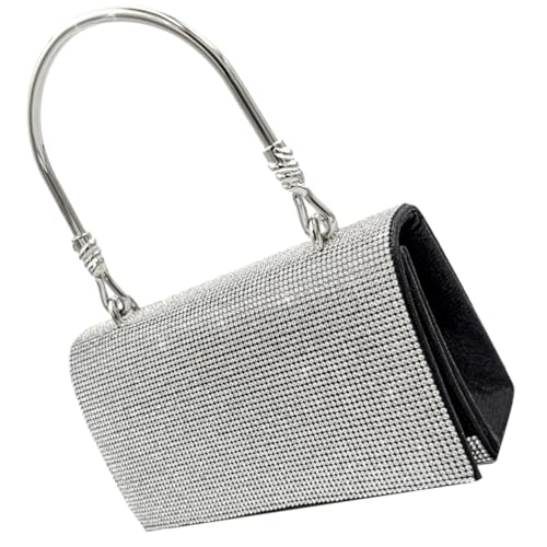 FOMIYES Abendtasche mit Strasssteinen Damen Umhängetasche mit Kettenriemen für Hochzeiten und Partys Funkelnde Clutch für Festliche Anlässe von FOMIYES