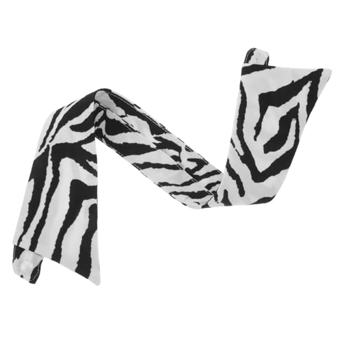FOMIYES Abnehmbarer Falscher Kragen Damen Zebra muster Stehkragen aus Leichtem Chiffon Vielseitiges Mode accessoire für Blusen und Shirts Stilvoller Halbeinsatz für Alltag und Besondere von FOMIYES