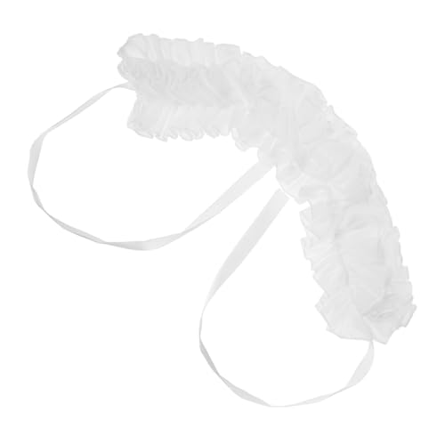 FOMIYES Abnehmbarer Rüschen Blusenkragen Chiffon für Damen Eleganter Fake Modisches Accessoire für Theater Cosplay Besondere Anlässe Vielseitig von FOMIYES
