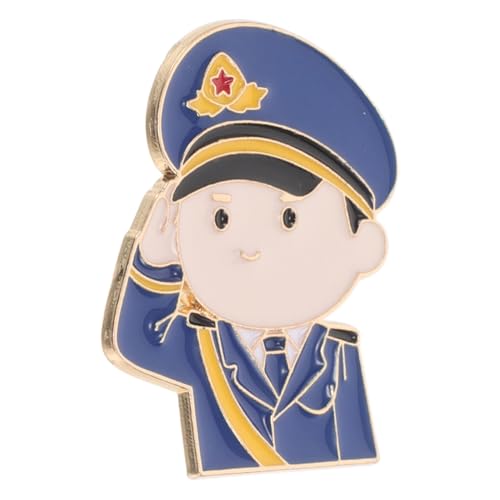 FOMIYES Abzeichen Medaillenbrosche Medaillennadel Für Uniform Medaillennadel Für Jacke Gedenkbrosche Für Uniform Anzugbrosche Broschenstifte Medaillennadel Für Anzug Blau Legierung von FOMIYES