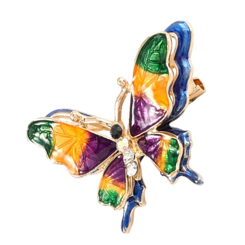 FOMIYES Alloy Butterfly Brosche mit Strass für Damen Eleganter Anstecker für Kleidung Schals und Hüte Langlebig und Sicher für Verschiedene Outfits und Anlässe von FOMIYES