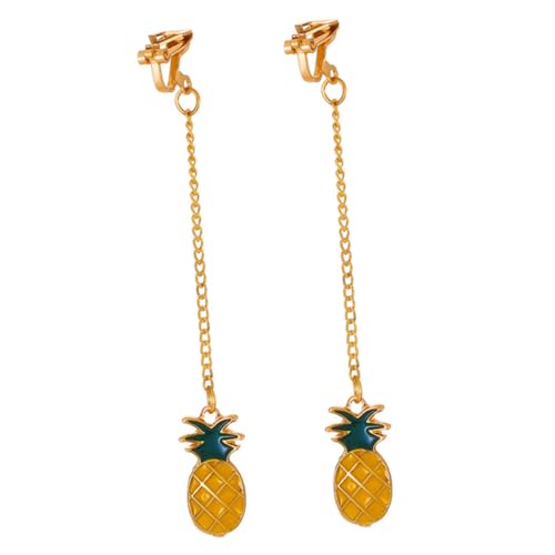 FOMIYES Ananas Ohrclips Dangle Ohrringe Damen Baumelndes Design Leicht Alloy Material Komfortabel Für Geburtstag Hochzeit von FOMIYES
