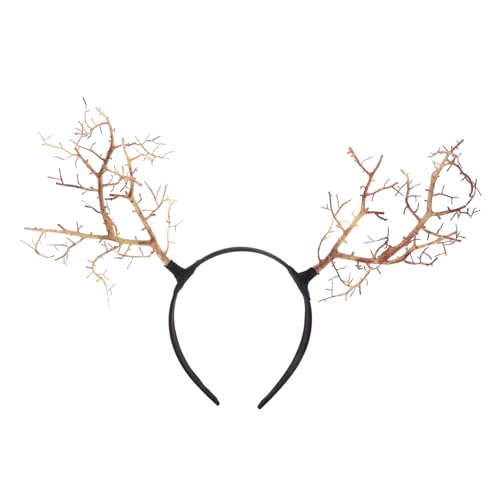 FOMIYES Antler Hair Accessory Simulated Tree Branch Headband Flexible Party Hair Hoop für Mädchen Langlebiges Cosplay Kostüm Zubehör Geeignet für Weihnachten Karneval und Fotoshooting von FOMIYES