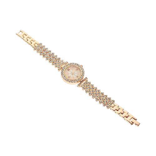 FOMIYES Armbanduhr Dekoration Uhren Armband Für Frauen Armband Verstellbare Damen Handgelenk Ornament Damen Rose Batterie von FOMIYES