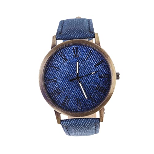 FOMIYES Canvas Armbanduhr Für Damen Und Bequeme Quarz-Uhr Im Jeans-Design Mode-Dekoration Für Jeden Anlass Langlebig Und Präzise von FOMIYES
