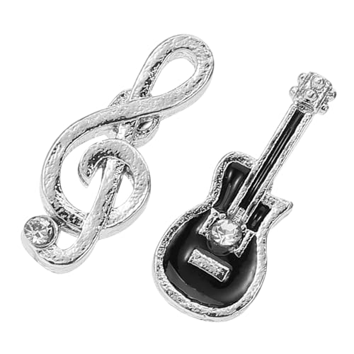 FOMIYES Asymmetrische Gitarren noten Ohrstecker Musikohrringe Damen Minimalistisches Design Musikliebhaber Geschenk von FOMIYES