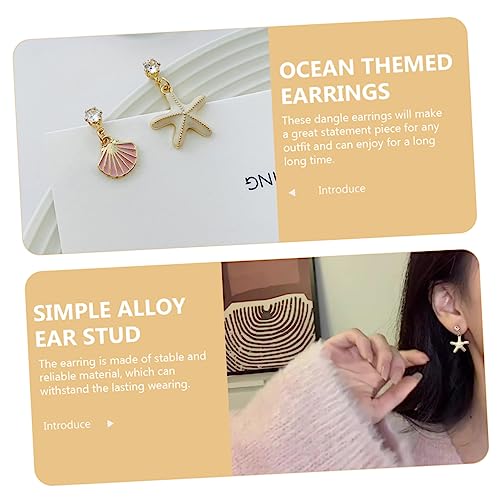 FOMIYES Asymmetrische und Ohrstecker Damen Vintage Leichtgewichtige Dangle Ohrringe Elegant für Party Alltag Schmuck von FOMIYES