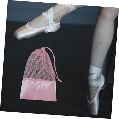 FOMIYES Netzbeutel Für Tanzschuhe Ballettschuh-Aufbewahrungstasche Mit Kordelzug Polyestermaterial Für Atmungsaktivität Tanzschuhtasche Für Tänzer Und Mädchen Schuhbeutel Für Reisen Und Au von FOMIYES