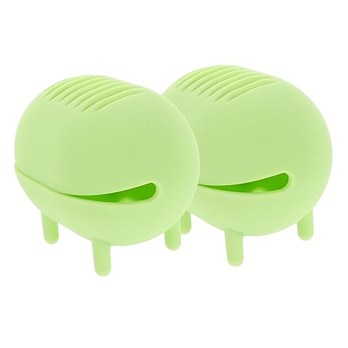 FOMIYES Aufbewahrungsbox Für Make-up-quasten Aus Silikon – 2-teilige Beauty-box Mit Belüftetem Design Reisefreundlicher Organizer von FOMIYES