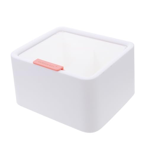 FOMIYES Aufbewahrungsbox Für Wattepads Zum Abschminken – Kunststoffgehäuse Mit Glatten Kanten Organizer Mit 2 Fächern Für Schminktisch Schreibtisch von FOMIYES