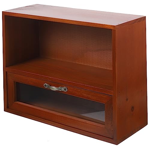 FOMIYES Aufbewahrungsbox Mit Deckel Holz Mehrschichtiger Organizer Büroschublade Für Make-up Halsketten Ohrringe von FOMIYES