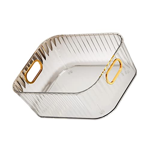 FOMIYES Aufbewahrungsbox Transparent Mit Deckel Für Kosmetik Hautpflege Kleinigkeiten Organizer Desktop Storage Box Für Schlafzimmer Wohnzimmer Küche Bad Büro Make-up-organizer Make-up- von FOMIYES