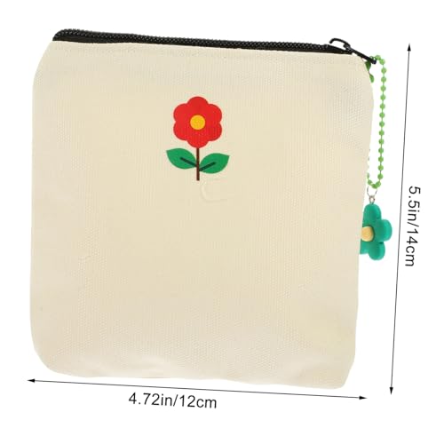 FOMIYES Aufbewahrungstasche Aus Segeltuch Praktisch Tragbar Für Datenkabel Mit Einfacher Reißverschlussfunktion Und Kleiner Leicht Zu Verstauen in Tasche Oder Rucksack von FOMIYES