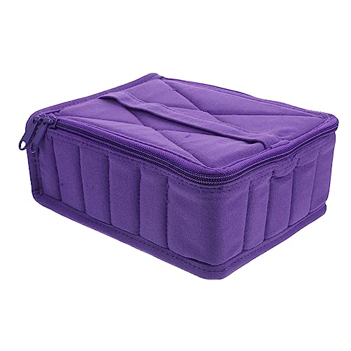 FOMIYES Beutelhalter Für Ätherische Öle Aufbewahrungsbeutel Für Ätherische Öle Organizer-Tasche Für Ätherische Öle Tragetasche Für Ätherische Öle Violett Schublade Aromatherapie von FOMIYES