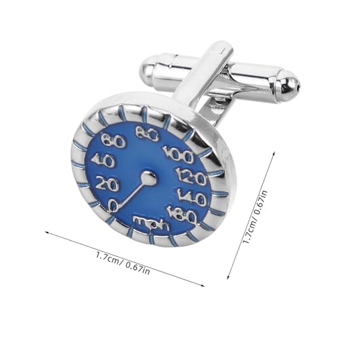 FOMIYES Speedometer Manschettenknöpfe Für Herren Robuste Metallische Aufsteckpins Im Tachometer-design Accessoires Für Business-anlässe Und Hochzeiten von FOMIYES