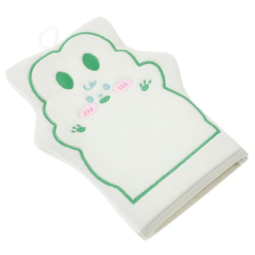 FOMIYES Badetuch Hautreinigungshandschuhe Peeling-handschuh Hautreinigungsmittel Schrubbhandschuh Hautscheuerhandschuh Kompakter Peeling-fäustling Badeversorgung Stoff Light Green von FOMIYES