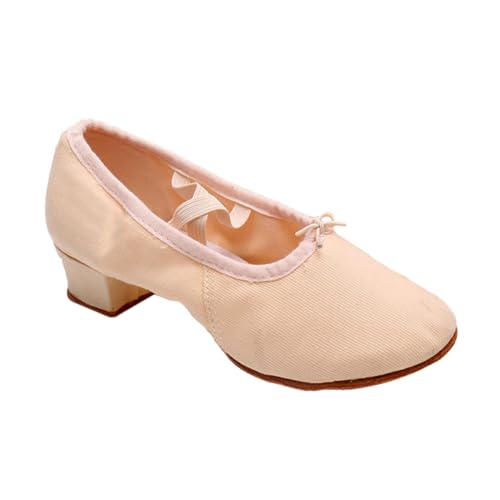 FOMIYES Ballettschuhe Damen Low Heel Weiche Sohle Atmungsaktive Ballett Tanzschuhe Bequeme Yoga Schuhe Für Bühne Und Training von FOMIYES