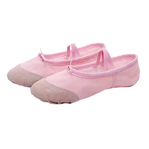 FOMIYES Ballettschuhe Leicht rutschfest Gymnastikschläppchen für Mädchen und Erwachsene Flexible Softsohle Tanzschuhe Geeignet für Yoga Ballett Modern Dance und Gesellschaftstanz von FOMIYES