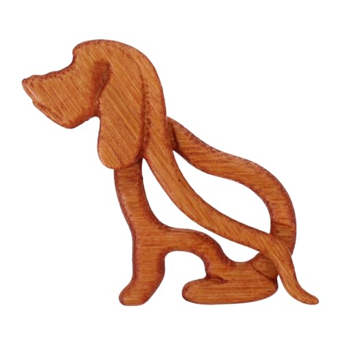 FOMIYES Bambus Hund Brosche Handgefertigt Süßer Holz Anstecker Sicherer Verschluss für Pullover Schals Kleider Damen und Modisches Accessoire FOMIYES Bambus Hund Brosche Handgefertigt Süßer Holz Anstecker Sicherer Verschluss für Pullover Schals Kleider Damen und Modisches Accessoire von FOMIYES