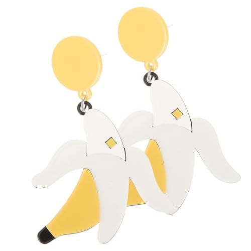 FOMIYES Banana Ohrhänger Früchte Ohrringe Damen Modisch Auffällig Großer Sommer Schmuck von FOMIYES