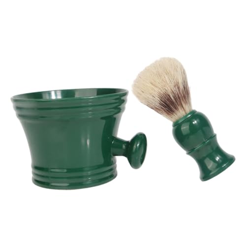 FOMIYES Rasierpinsel Mit Schale Bartpflegeset Für Herren Rasiercremeschale Bartbürste Zur Täglichen Bartreinigung Rasierzubehör Für Unterwegs von FOMIYES