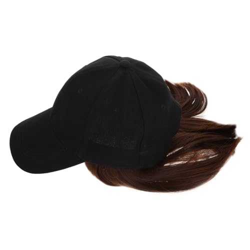 FOMIYES Baseballkappe mit Kurzen Lockigen Haaren für Damen und Herren Natürlich Aussehende Perücke mit Haarverlängerungen Atmungsaktiv Warm und Bequem Vielseitig für Cosplay Make up und von FOMIYES