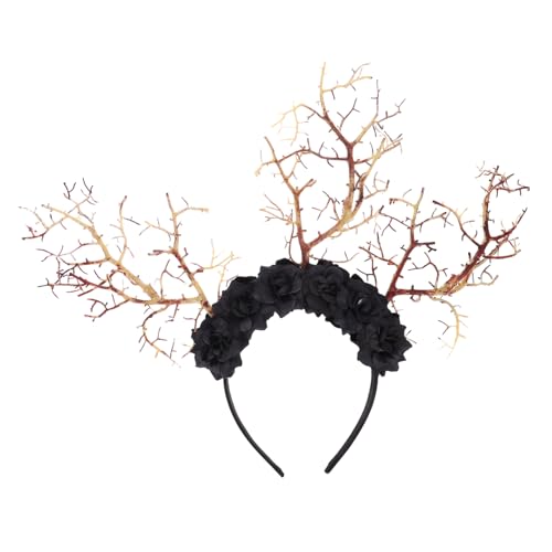 FOMIYES Baumast-stirnband Mit Blumen Dekoratives Haarband Für Mottoparty Cosplay-accessoire Mit Simulierten Ästen Und Blumen von FOMIYES