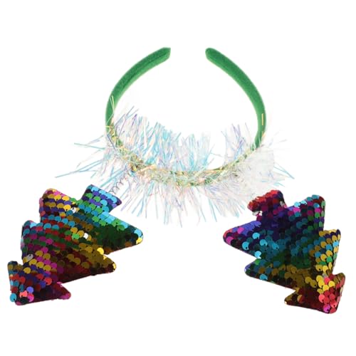 FOMIYES Baumförmiges Stirnband Für Mädchen Junge Mädchen Weihnachtshaaraccessoires Haarband Mit Baum-design Weihnachtskostüme Für Damen Weihnachtsfeiertagsparty Gastgeschenk von FOMIYES