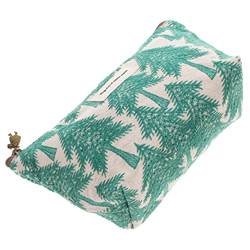 FOMIYES Bestickte Kosmetiktasche kleines Münztäschchen Kleiner Kulturbeutel Kleine Brieftasche aufbewahrungssack Storage Pockets Portemonnaie Geldbörse für Frauen Bettwäsche aus Baumwolle von FOMIYES