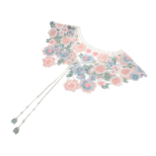 FOMIYES Blumenmuster Spitze Falscher Kragen Bestickter Kragen Für Damen Hemdblusen Halbhemden Schals von FOMIYES