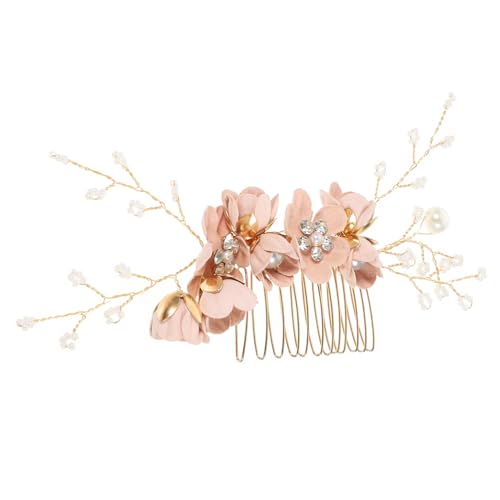 FOMIYES Blumen Haar Kämme Seitlicher Haarkamm Haarschmuck Für Damen Hochzeit Haarspange Haarkamm Für Damen, Accessoires Für Feines Haar Hanfu Haarschmuck Haarteil Die Blumen Braut Metall von FOMIYES