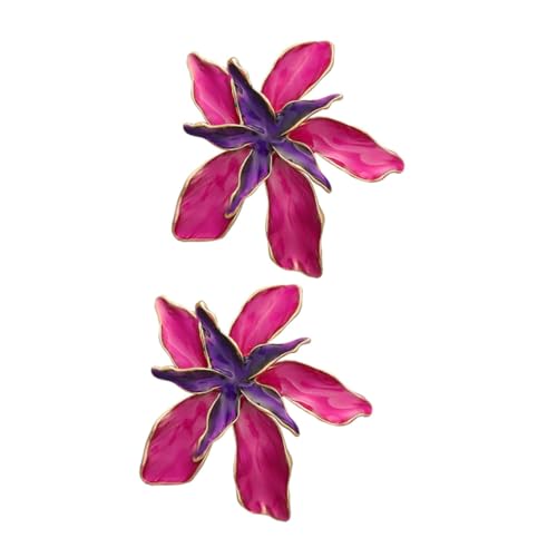 FOMIYES Blumen Ohrstecker Damen Tropfen Emaille Blütenform Party Schmuck Elegant von FOMIYES