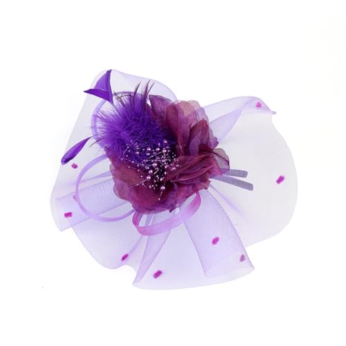 FOMIYES Blumen Reif für Damen Netz Haarschmuck Strapazierfähige Haarspange für Hochzeiten und Partys Elegantes Design von FOMIYES