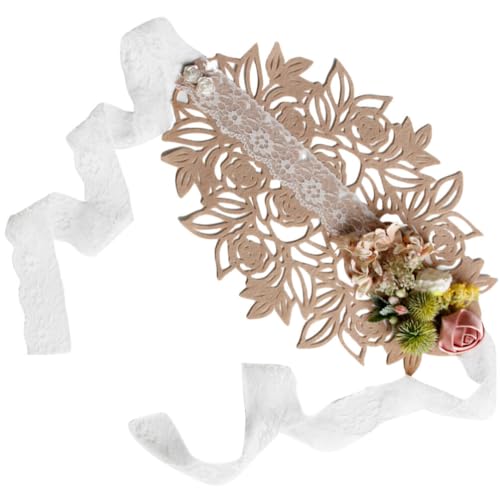 FOMIYES Blumen Mädchen Hut Kopfschmuck Aus Spitze Haarband Cosplay-kopfbedeckung Spitzenhaarband Blumenkopfschmuck Haarschmuck Spitzenstirnband Kind Lolita Stoff Das Foto von FOMIYES