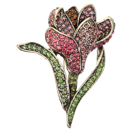 FOMIYES Blumenbrosche für Damen Hochwertige mit Strass Anstecknadel für Kleidung Schals und Mäntel Elegantes Accessoire für Besondere Anlässe von FOMIYES