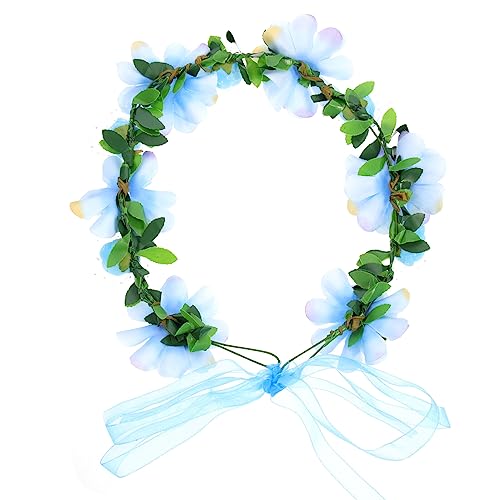 FOMIYES Hochzeitsgirlande Braut Brautjungfer Kopfschmuck Tiara Floraler Kopfschmuck Dekorative Kopfbedeckungen Haargummis Für Frauen Braut Stirnband Blumen Kind Mori-abteilung von FOMIYES