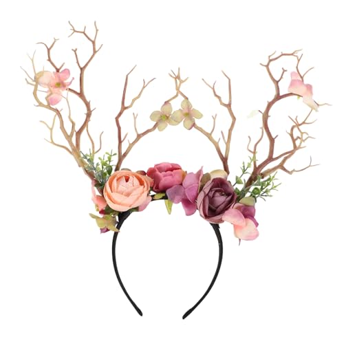 FOMIYES Blumenstirnband Mit Künstlichen Stielen Zur Dekoration Blumenzweig-haarband Für Fotos Leicht Und Bequem Haltbare Simulationstechnologie von FOMIYES