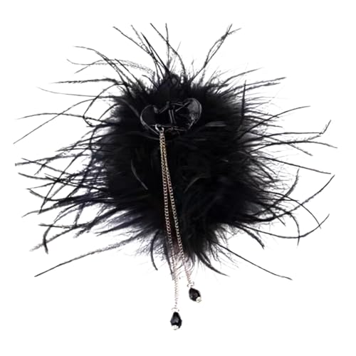 FOMIYES Blush Acryl-clips Für Dünnes Haar Originelle Haarspange Mit Baumelnder Quaste Modisches Haar-accessoire Für Damen von FOMIYES