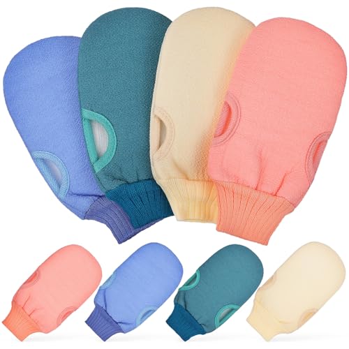 FOMIYES 8stücke Körperpeeling Peelinghandschuhe Hautreinigung Duschhandschuhe Peeling-fäustlinge Für Damen Herren Badehandschuhe Massageeffekt Vielseitig Einsetzbar Für Körperteile von FOMIYES