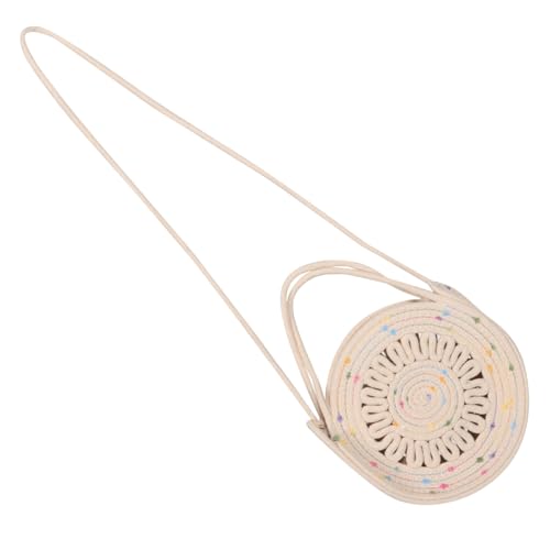 FOMIYES Boho Crossbody Umhängetasche für Frauen Baumwollseil Handgewebte Schultertasche Minimalistische Sommer Strand Tasche Leicht Vielseitig für Alltag Reisen und Urlaub von FOMIYES