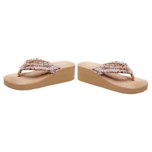 FOMIYES Boho Damen Sandalen Keilabsatz Sommer Sandaletten Atmungsaktiv Leicht Rutschfest Strand Party Schuhe FOMIYES Boho Damen Sandalen Keilabsatz Sommer Sandaletten Atmungsaktiv Leicht Rutschfest Strand Party Schuhe von FOMIYES
