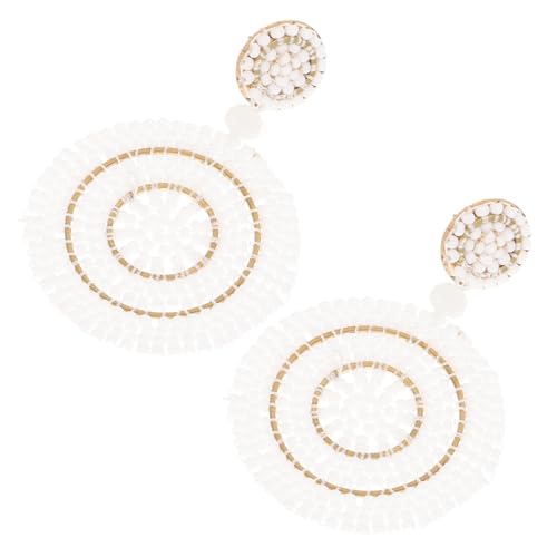 FOMIYES Boho Perlenohrringe Damen Leicht Bequeme Drop Ohrhänger Handgefertigt Ethno Schmuck Für Alltag Und Festliche Anlässe von FOMIYES