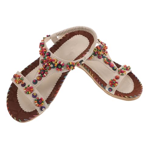 FOMIYES Strandschuhe Mit Römischen Motiven Flache Boho-sandalen Für Damen Bequeme Sommer-ballerinas Rutschfeste Freizeit-schuhe Stilvolle Reise-flats Leicht Und Atmungsaktiv Für Strand FOMIYES Strandschuhe Mit Römischen Motiven Flache Boho-sandalen Für Damen Bequeme Sommer-ballerinas Rutschfeste Freizeit-schuhe Stilvolle Reise-flats Leicht Und Atmungsaktiv Für Strand von FOMIYES