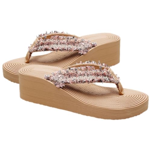 FOMIYES Boho Wedges Sandalen Damen Sommer Slippers Strand Schuhe Rutschfest Casual Schuhe Frauen FOMIYES Boho Wedges Sandalen Damen Sommer Slippers Strand Schuhe Rutschfest Casual Schuhe Frauen von FOMIYES