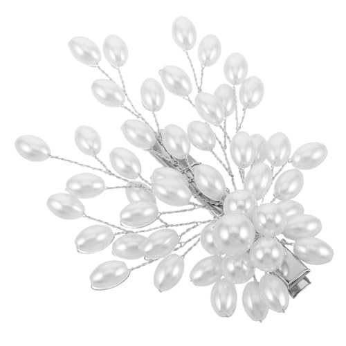FOMIYES Braut Haarnadel Perlen Haarspange Handgefertigt Leicht Komfortabel Brautschmuck Accessoire Hochzeit Frisur Damen Mädchen von FOMIYES