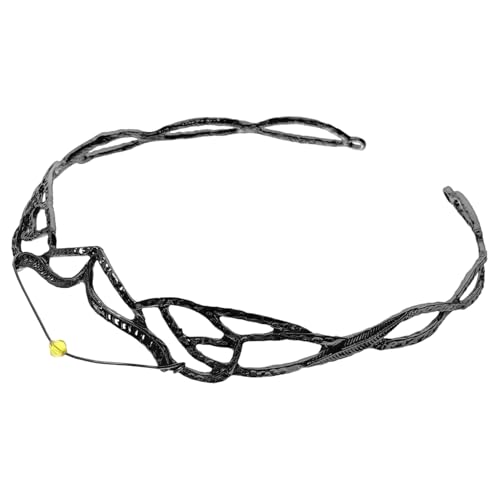 FOMIYES Braut Tiara Haarschmuck Feenkronen Haarreif Damen Stirnband für Hochzeit Geburtstag und Festliche Anlässe Leichtes Hochwertiges Braut Haaraccessoire in Schwarz von FOMIYES
