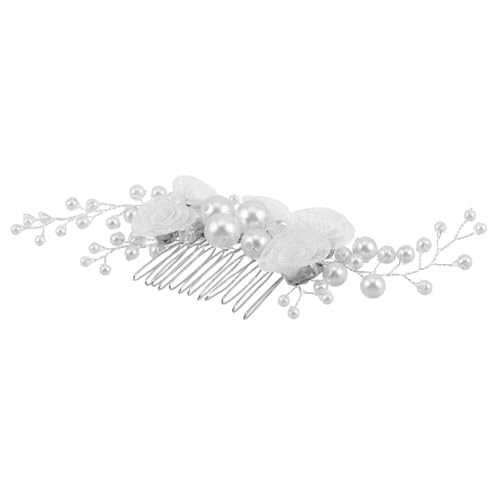 FOMIYES Haarkamm Zur Hochzeit Mit Perlenblumendesign Leicht Und Bequem Für Braut Brautjungfern Und Besondere Anlässe von FOMIYES