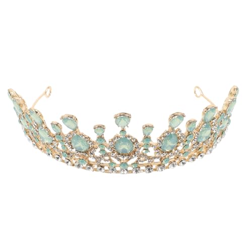 FOMIYES Brautkrone mit Grünem und Ergonomischem Design Leichter Komfortabler Haarschmuck für Hochzeit Geburtstag Party Romantische Naturinspirierte Tiara für Frauen von FOMIYES